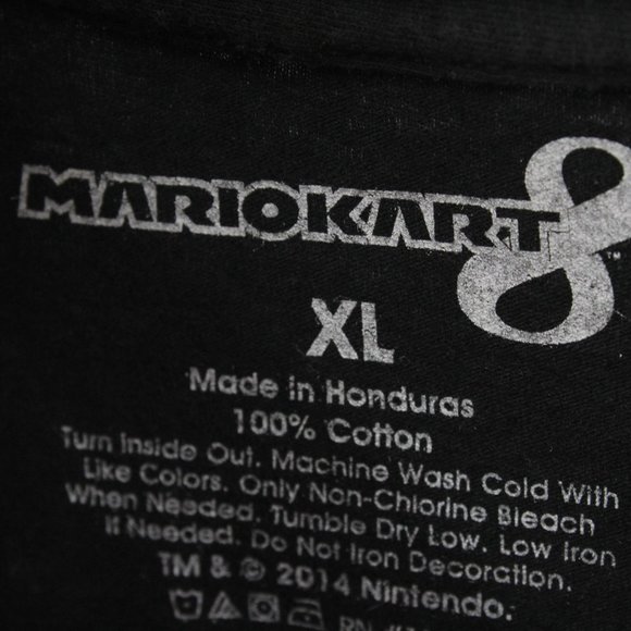 Nintendo T-Shirt Women's Black Short Sleeve Mario Kart Luigi Driving Size XL - Picture 6 of 9